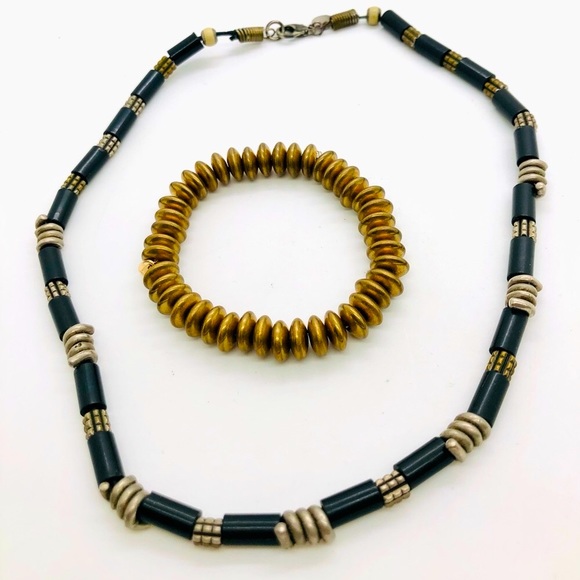 Vintage Jewelry Vintage Panama Jack Necklace And Serafina Brass